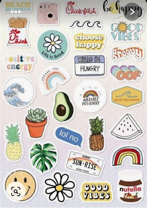 Variety of cute stickers