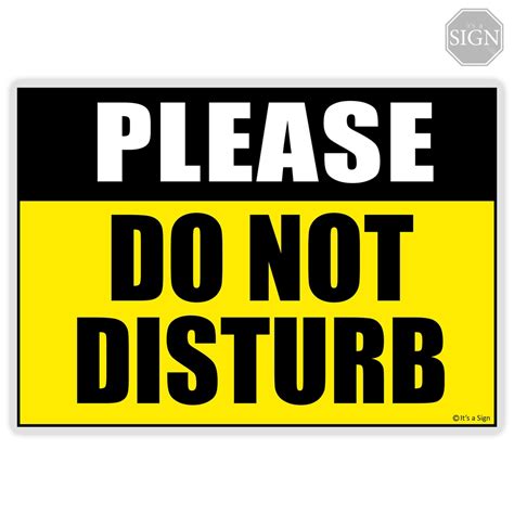 Types of Do Not Disturb Printable Signs