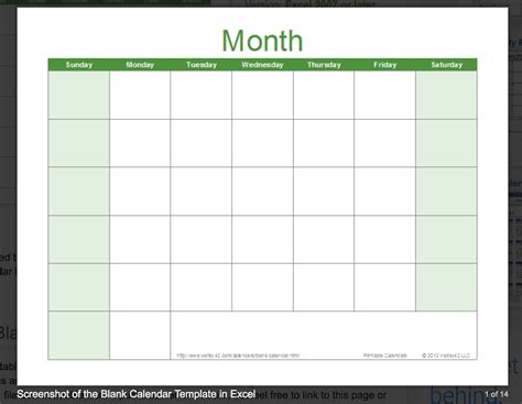 Types of Excel Calendar Templates