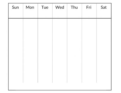 Types of Free Blank Weekly Calendar Printables