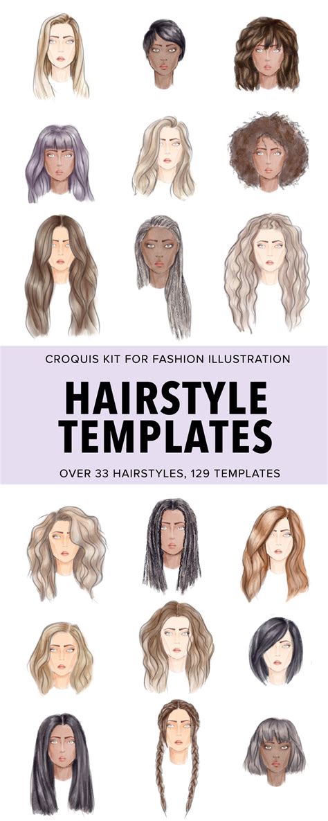 Types of Free Hair Templates