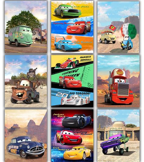 Variety of Lightning McQueen prints