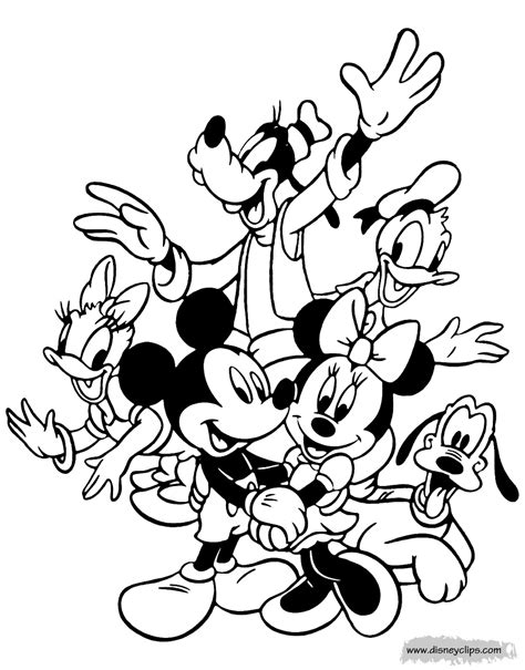 Types of Mickey Friends Coloring Pages