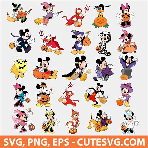 Types of Mickey Halloween Prints