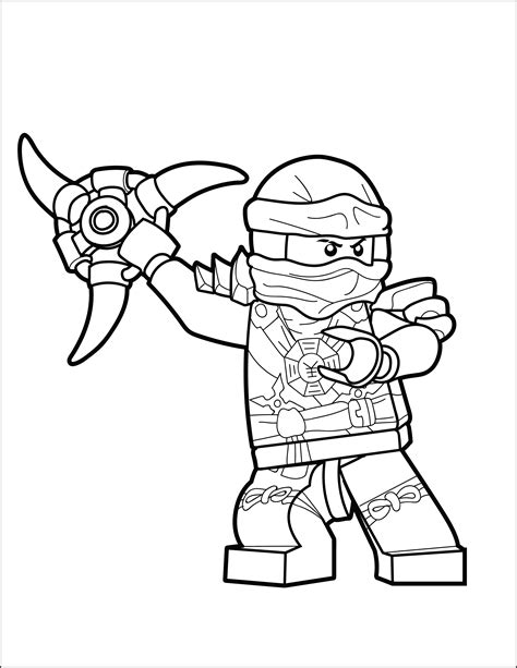 Types of Ninjago coloring pages