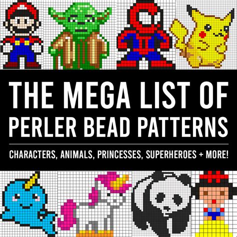 Variety of Perler Bead Templates