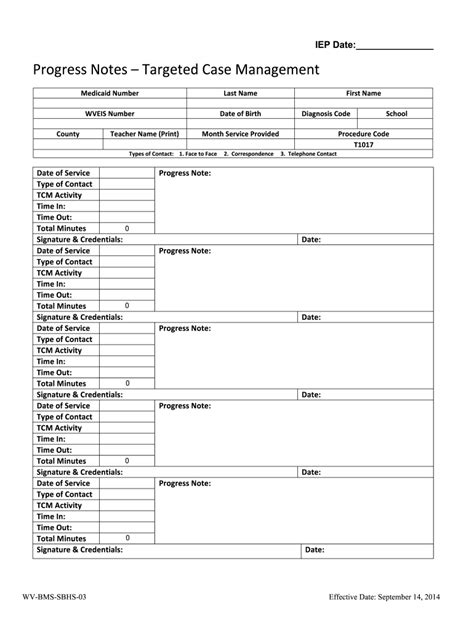 Types of Printable Case Management Templates