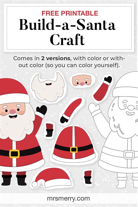 Different Types of Santa Templates for Holiday Use