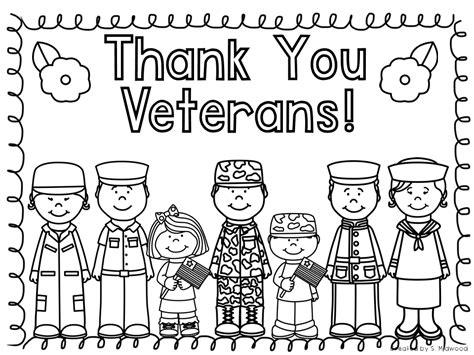 Types of Veteran Coloring Pages Printable