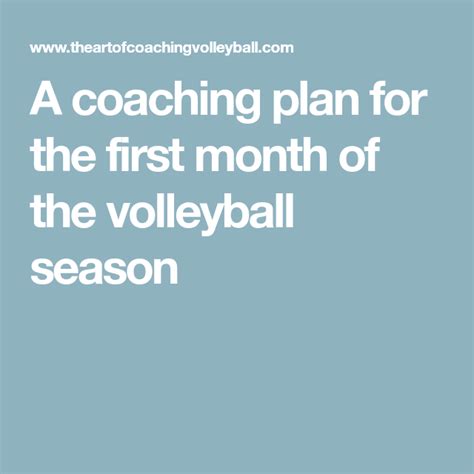 Types of Volleyball Coaching Printables