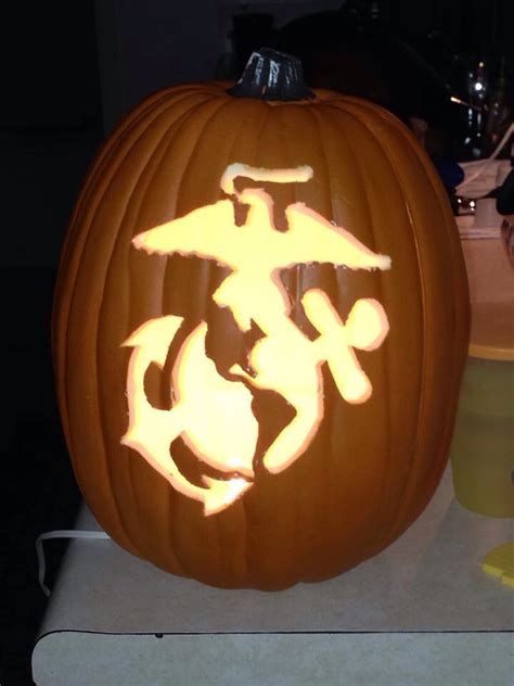 USMC Pumpkin Template 2