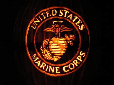 USMC Pumpkin Template 8