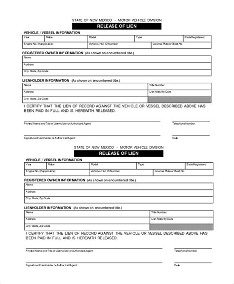 Understanding Lien Forms