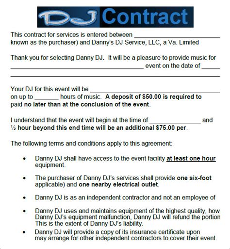 Understanding the Basics of a DJ Contract