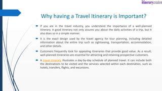 Understanding the Importance of an Itinerary