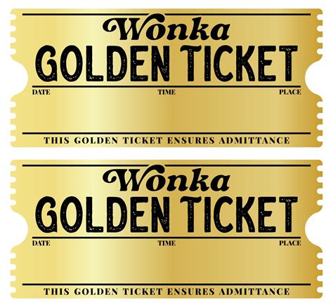 Description of Unique Wonka Ticket Designs