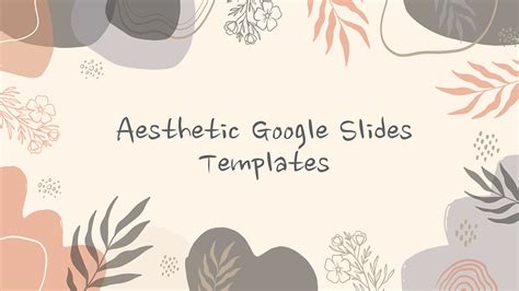 Using Aesthetic Google Slides Templates