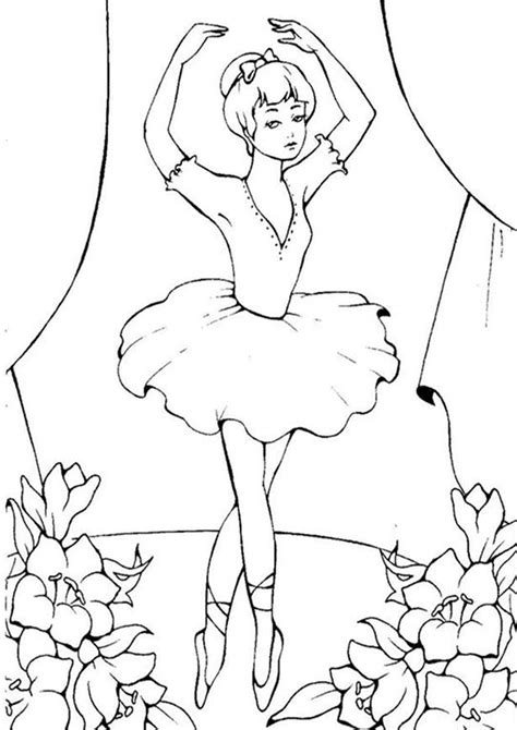 Ballerina coloring pages in education