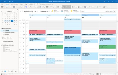 Using Calendar and Task Features