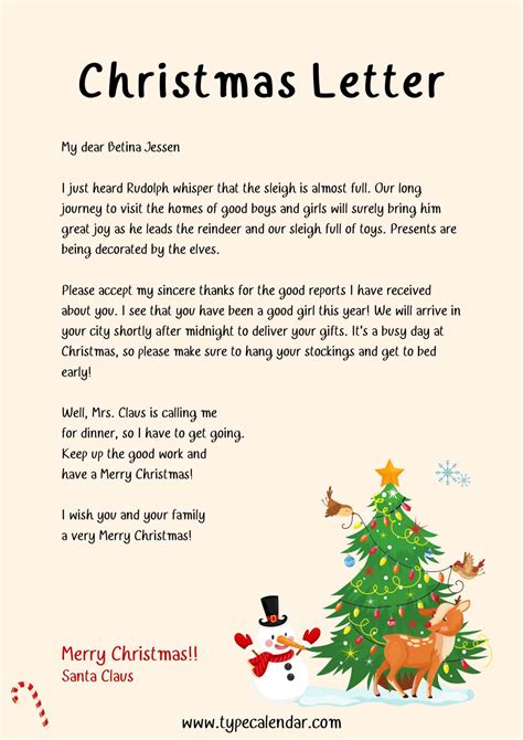 Using Christmas Letter Templates