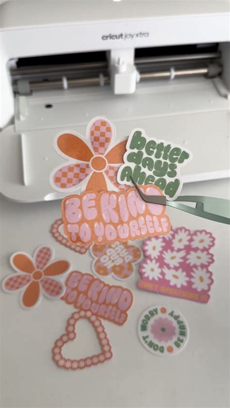 How to Use a Cricut Joy Sticker Template