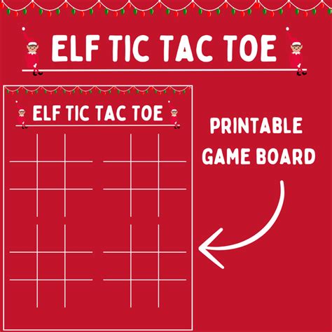 Using Elf Tic Tac Toe Prints in Education