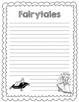 Using Fairy Tale Writing Paper Printables