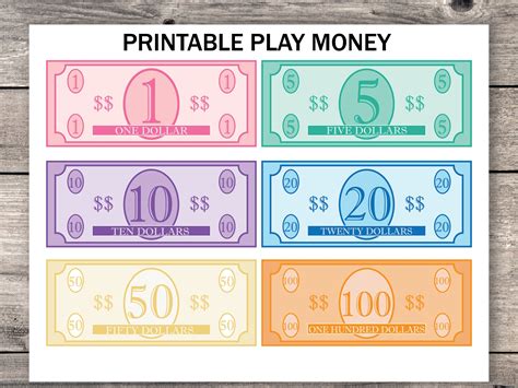 Using Fake Play Money in Pretend Play Scenarios