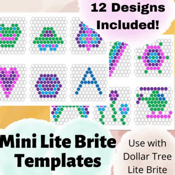 Using Mini Light Brite Template Designs