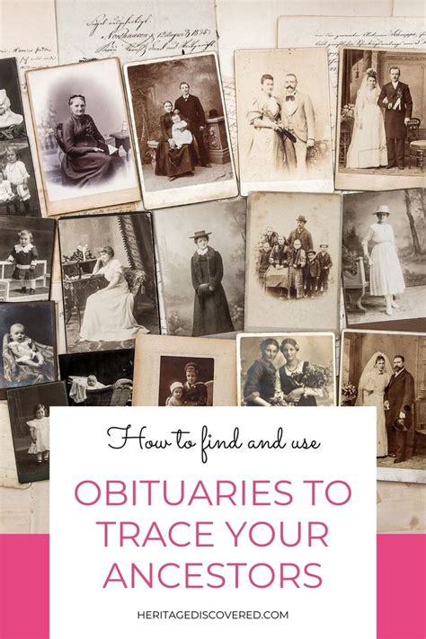 The role of obituaries in tracing family histories