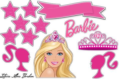 Using Printable Barbie Cake Toppers