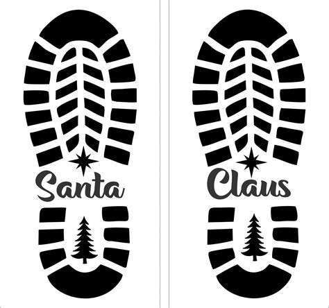 Using Santa Footprint Stencil