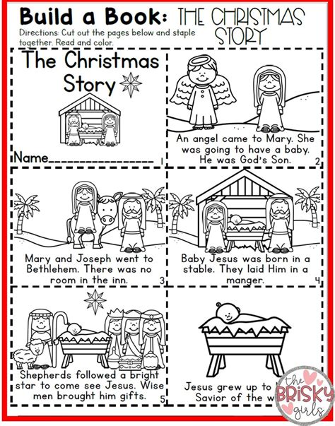 Using a Nativity Story Sequencing Printable