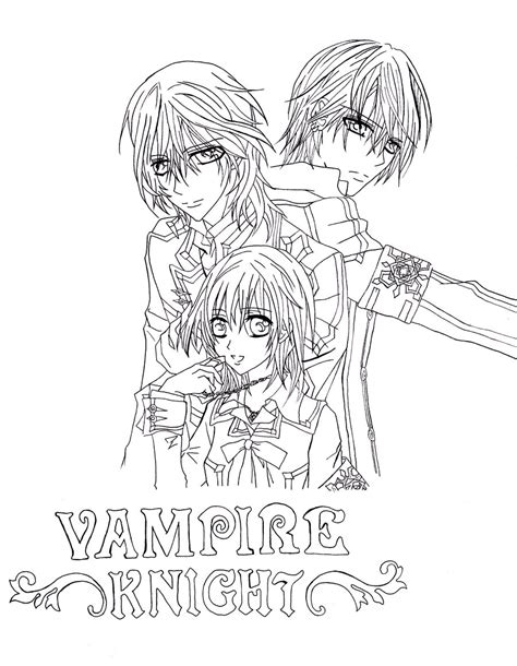 Vampire Night Coloring Page