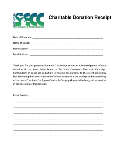 Vanderlaan charitable donations