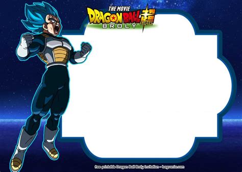 Vegeta Invitations