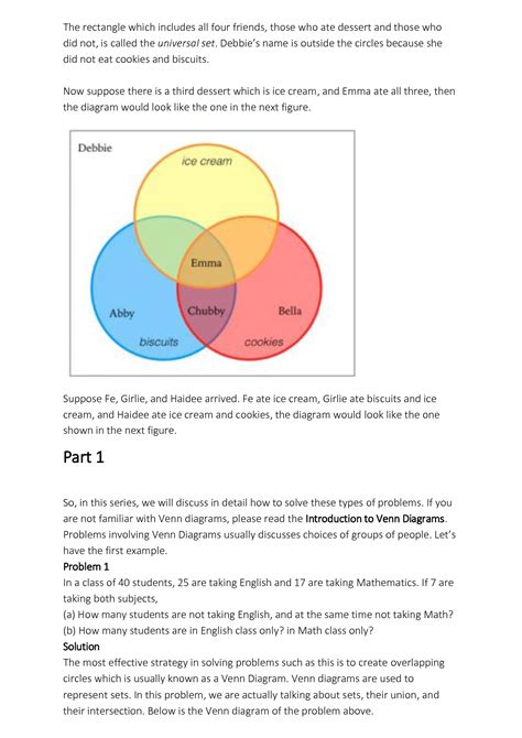 Introduction to Venn Diagrams