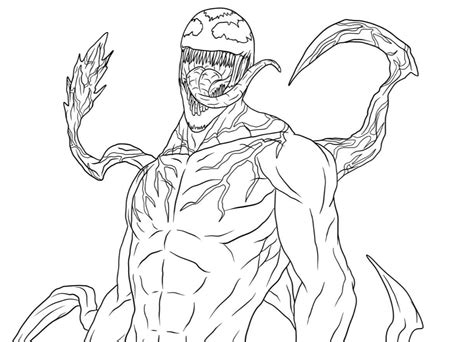 Venom Carnage Coloring Pages