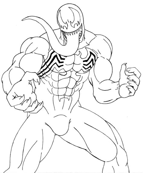 Venom Coloring Pages for Kids