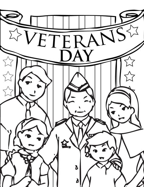 Veterans Day Coloring Page