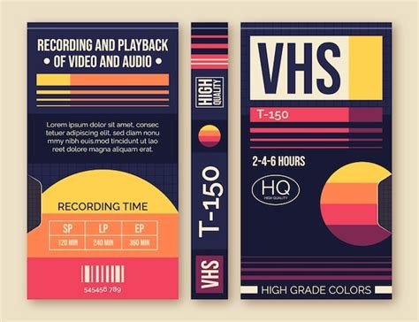 VHS cover templates idea