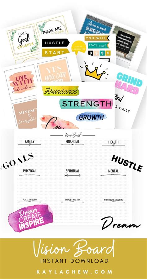 Vision Board Printables Benefits