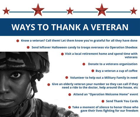 Ways to Thank Veterans