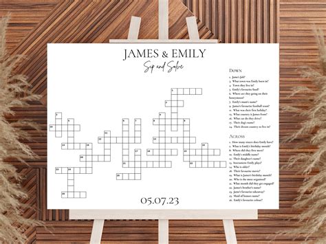 Wedding Heart Shaped Puzzle Idea