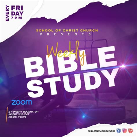 Weekly Bible Study Template