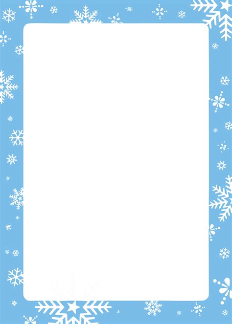 Winter Clipart Borders Printable