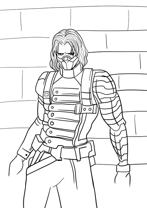 Winter Soldier Coloring Pages