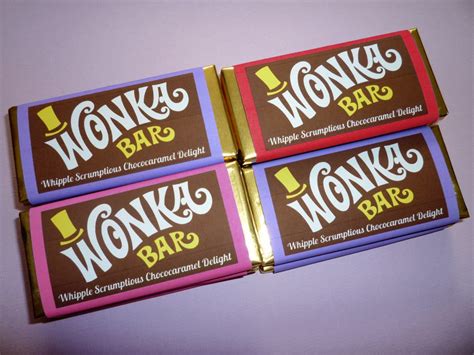 Wonka Chocolate Bar Wrapper Gift Ideas and Inspiration