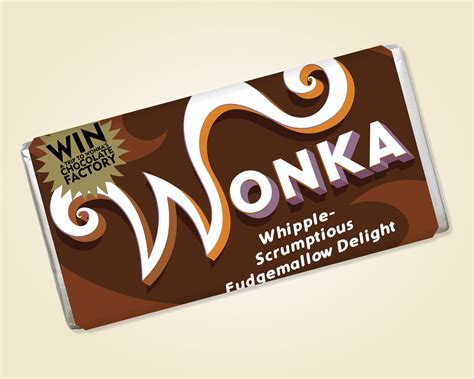 Wonka Chocolate Bar Wrapper Printable Art and Designs