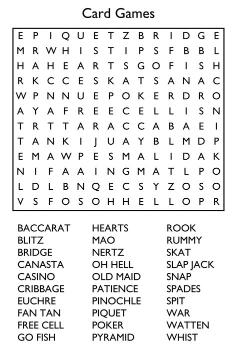 Word Search Puzzle